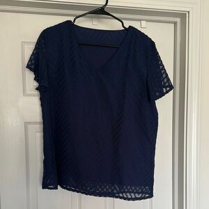 Navy Blue Women's Top